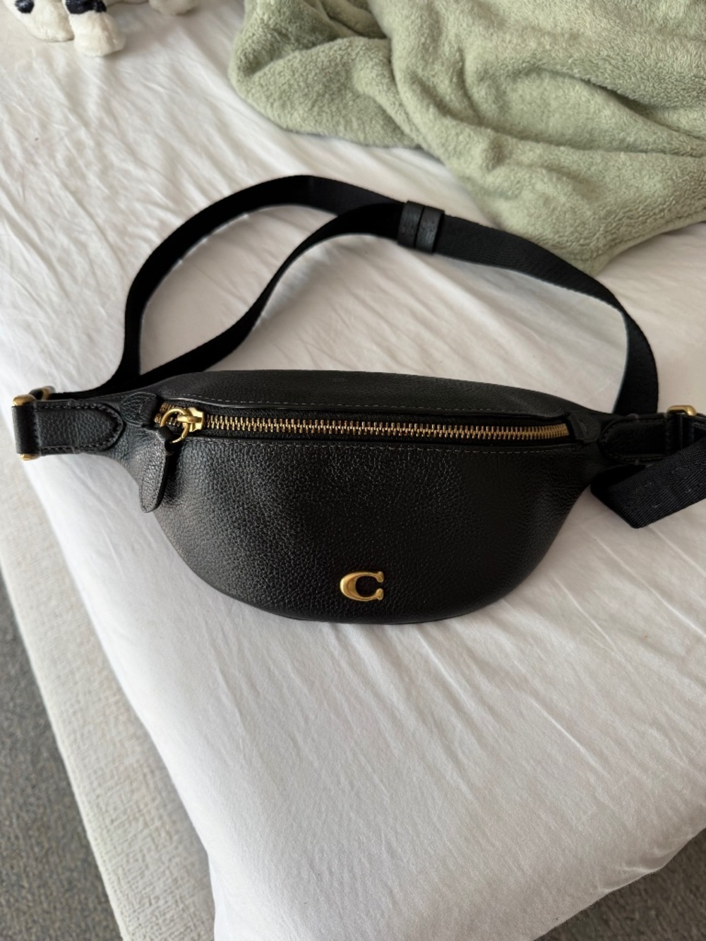 Coach pebbled leather belt bag